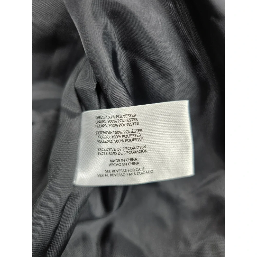 Banana Republic Bomber Jacket Mens 2XL Black Full Zip Ribbed Trim Flight